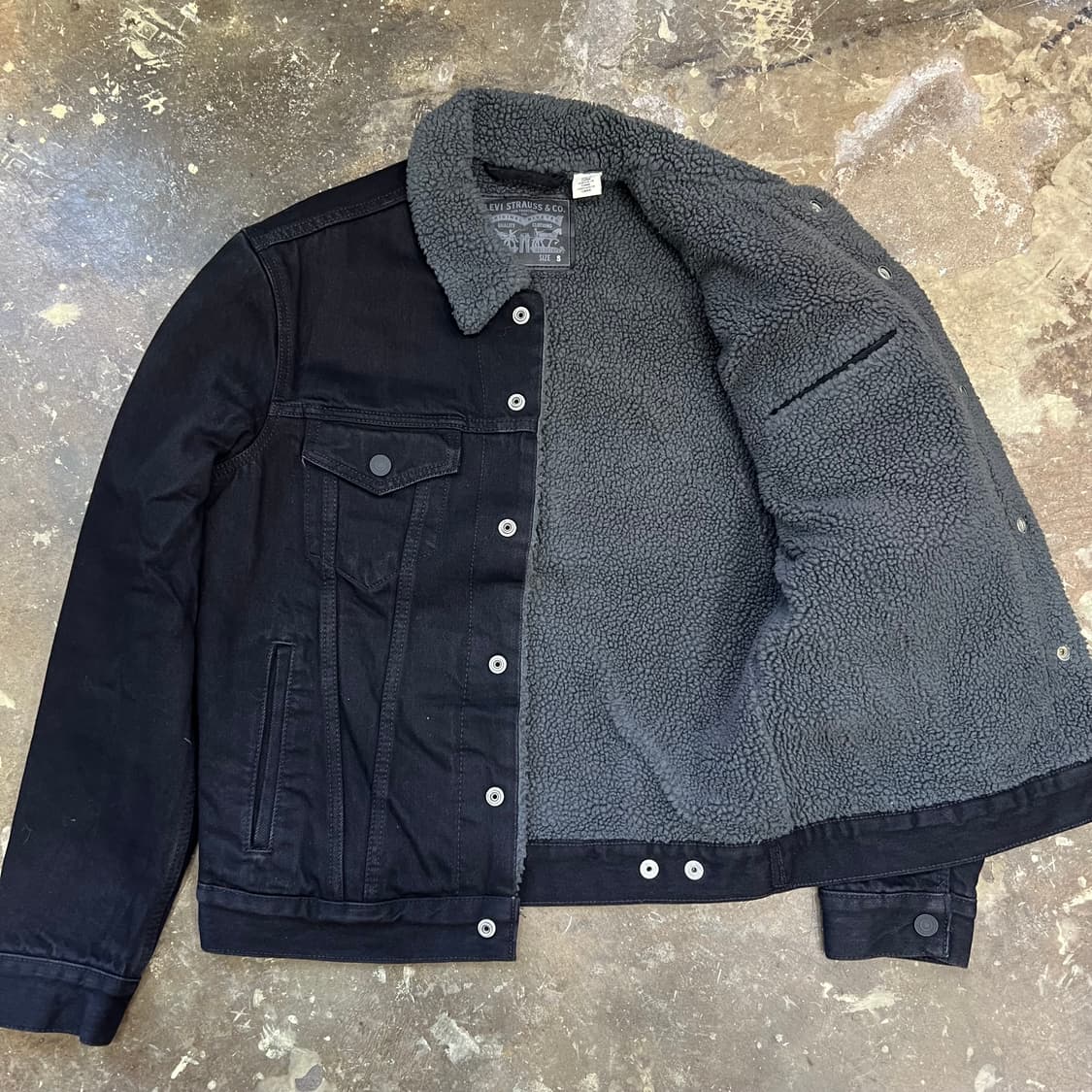 S) 리바이스 데님 셰르파 자켓 청자켓 트러커자켓 양털 자켓 상품이미지5