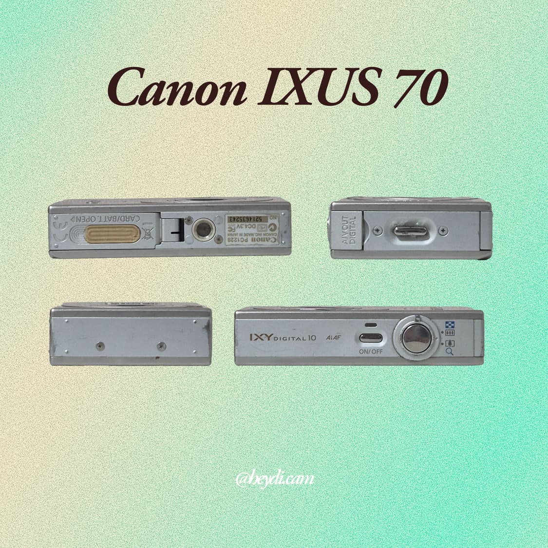 (강민경 아이브 리즈 은채) 캐논 ixus70(SD1000, IXY10) 상품이미지3