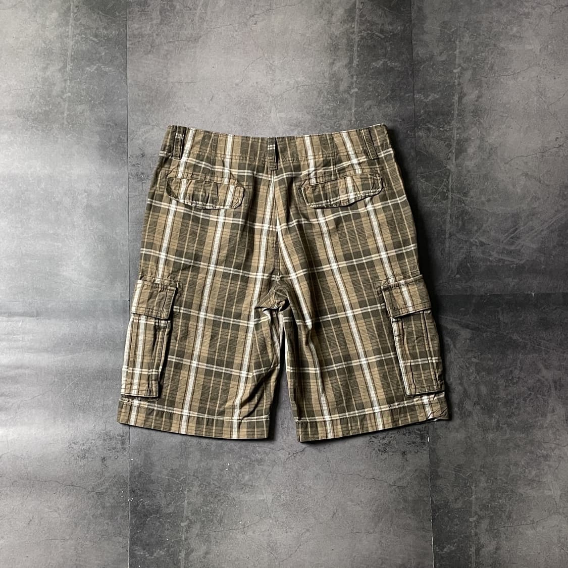 OLD NAVY 올드네이비 빈티지 체크 카고 하프 팬츠 A00750 상품이미지5