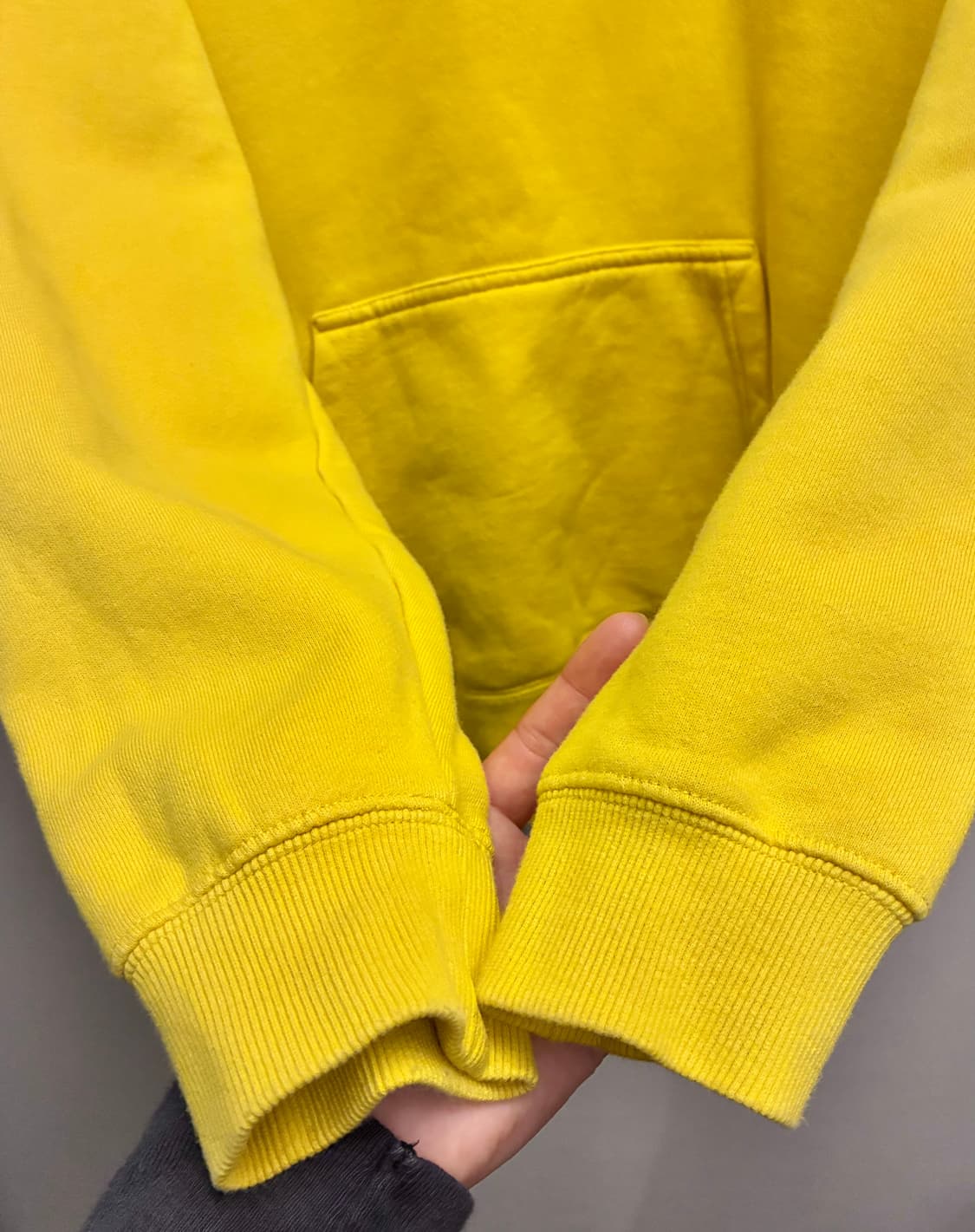 (S/97)Stussy 스투시 오벌 앱 로고 후드티셔츠 옐로우 상품이미지6