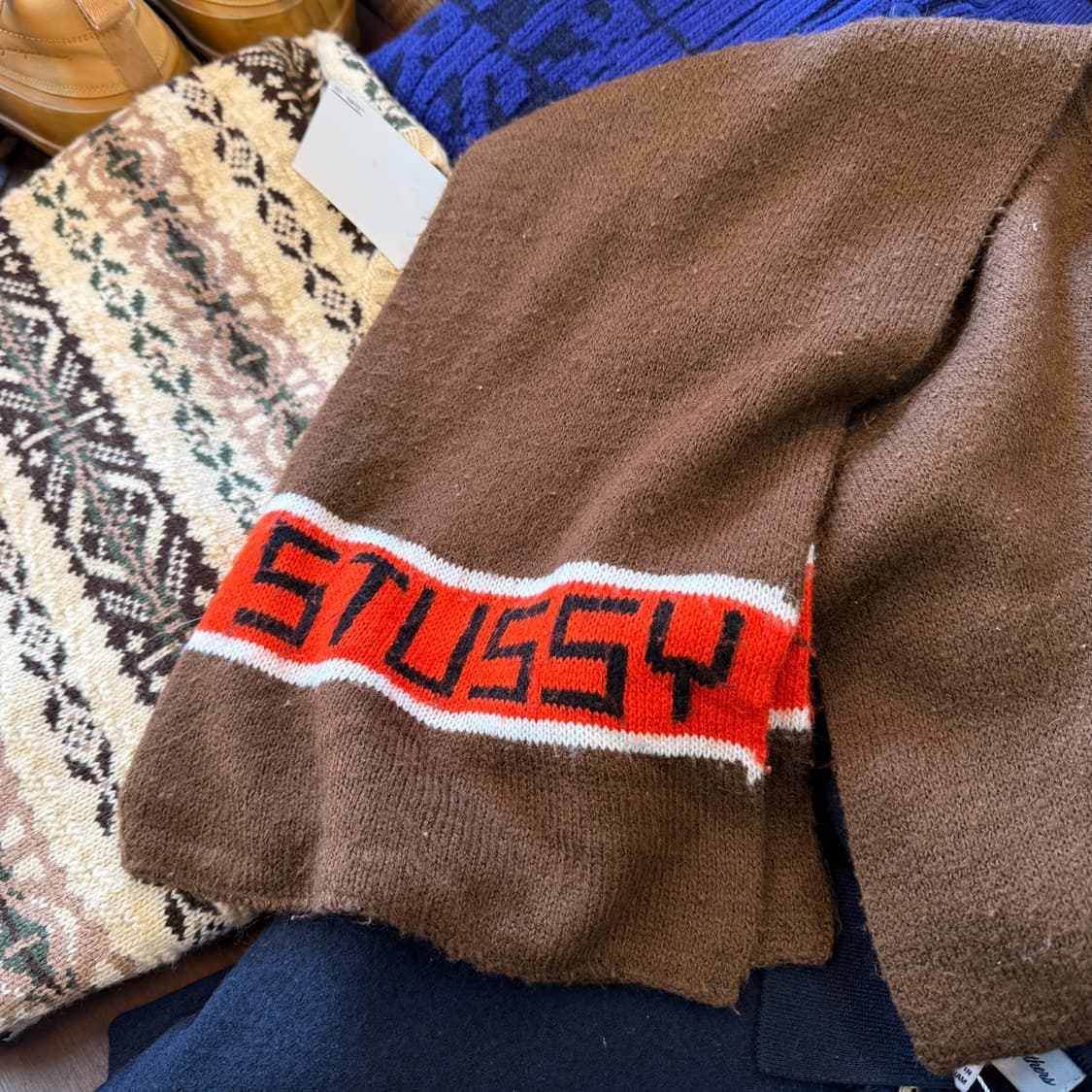 90 ~ 00S 올드 스투시 스펠아웃 스카프 목도리 상품이미지2