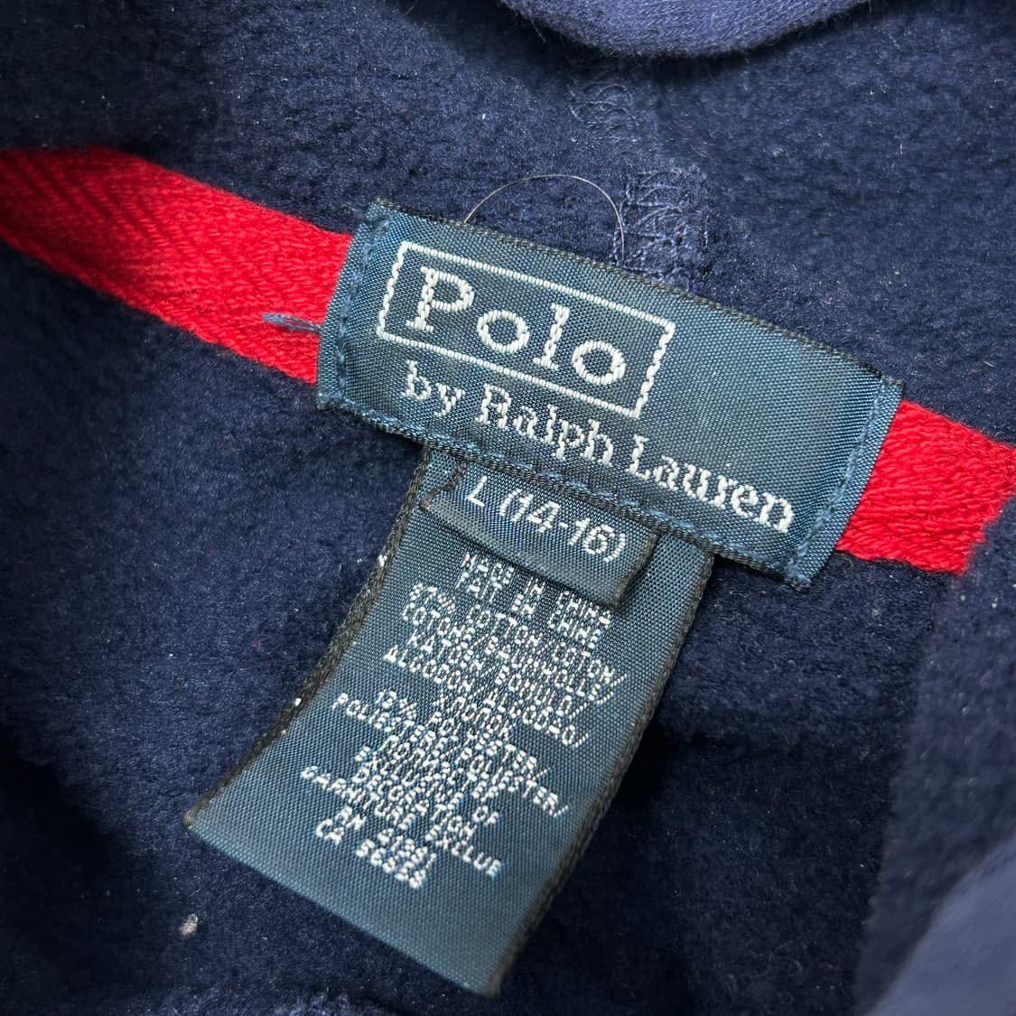 폴로 네이비 빅포니 성조기 후드집업(14-16) 상품이미지2