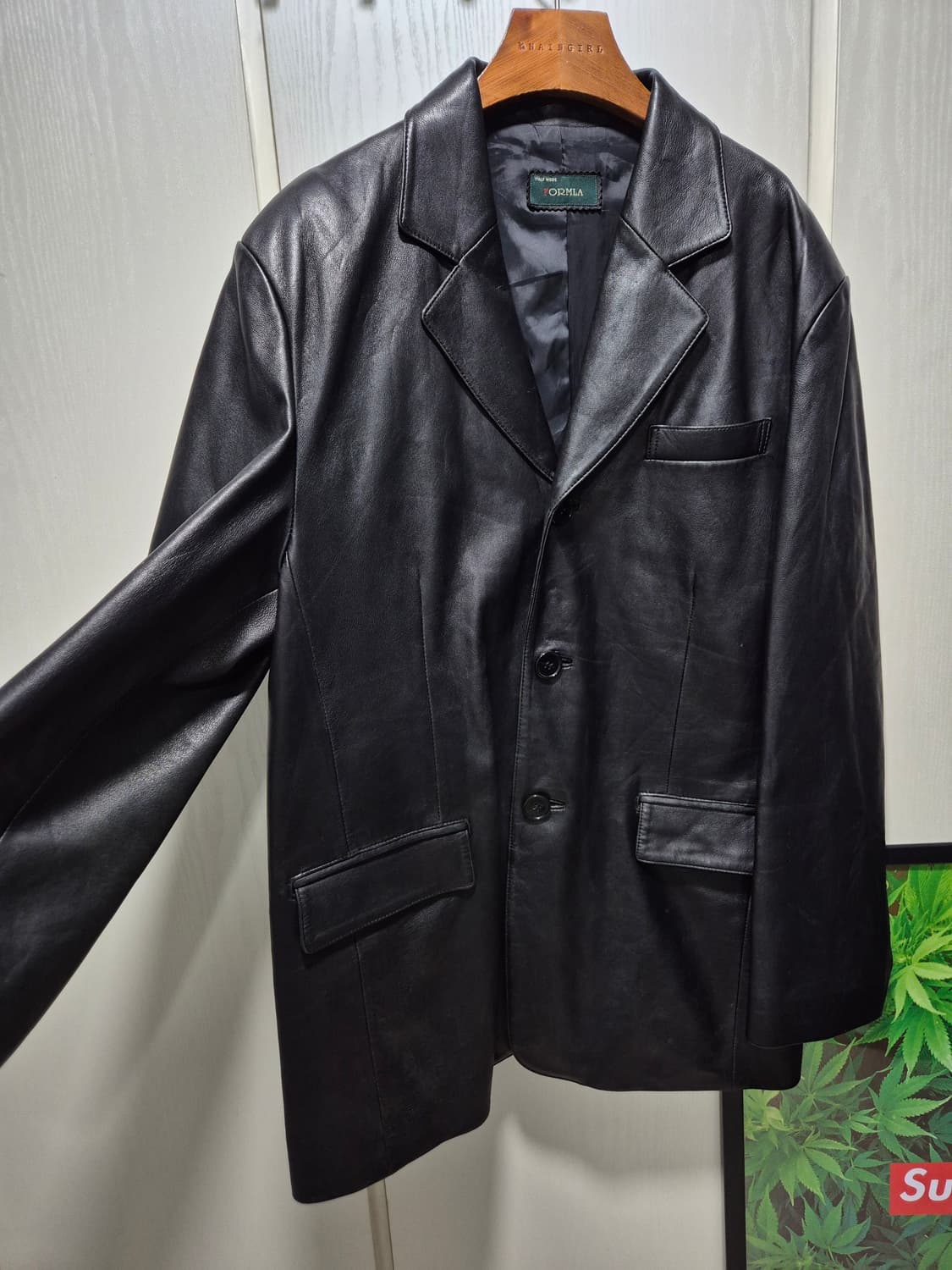 (타임세일)VTG. FORMIA 포미아 블랙 양가죽 자켓 상품이미지2