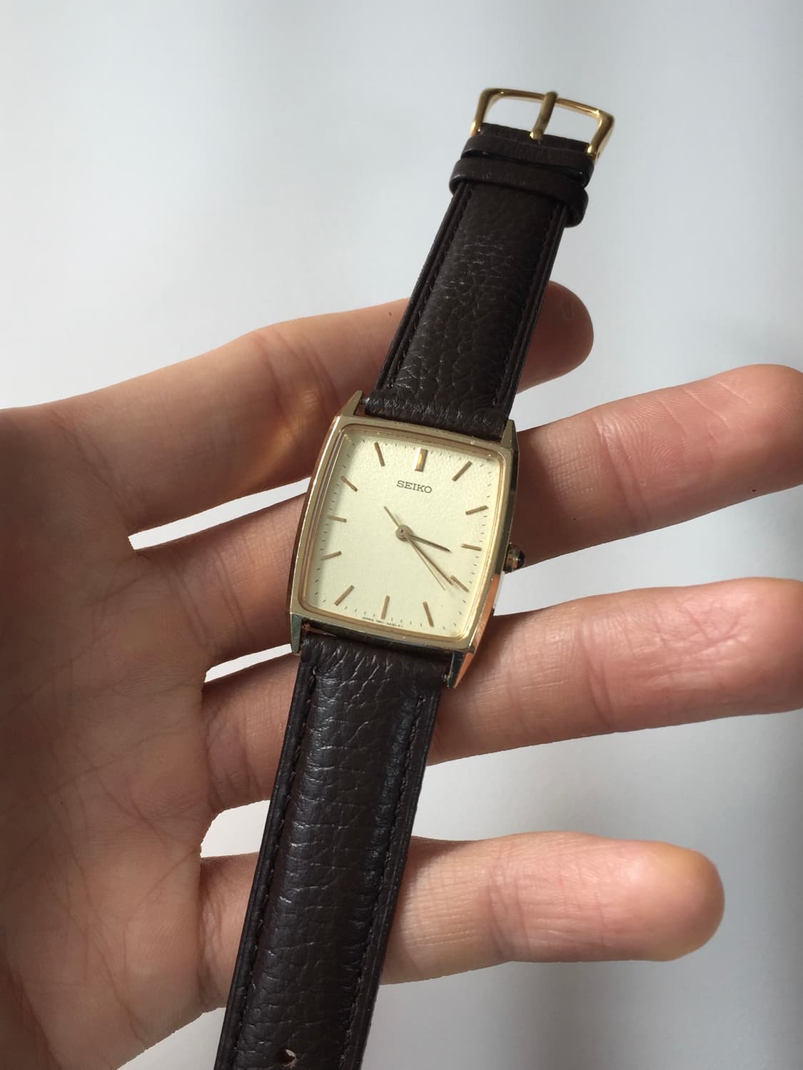 90s seiko herringbone dial gold quartz 상품이미지3
