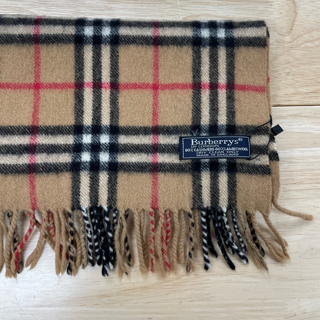 버버리 정품 램스울 /캐시미어 머플러 베이지 상품이미지2