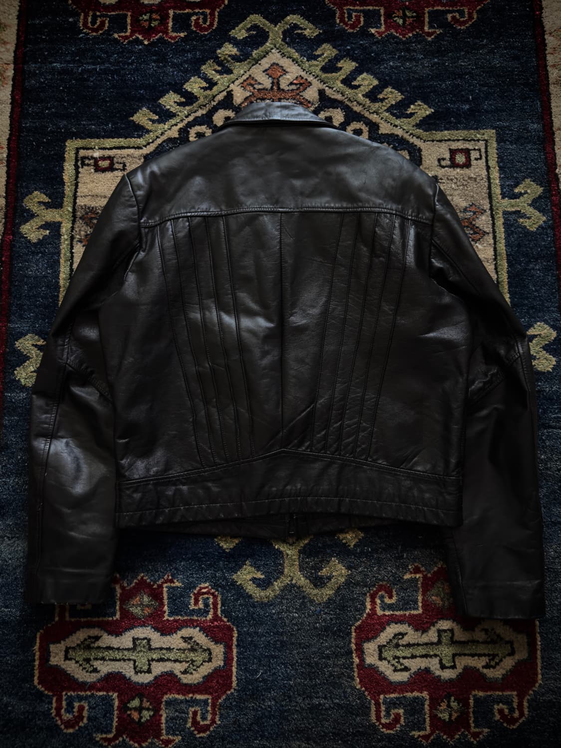 80s Wilsons black Whisker Leather Jacket 상품이미지2