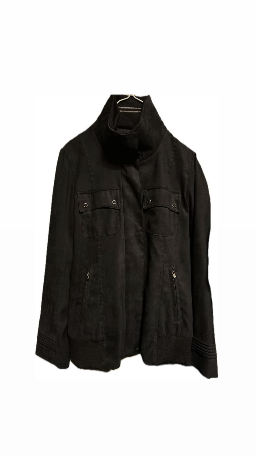 kiyoko takase 스웨이드 하이넥 블루종 자켓 키요코 타카세 상품이미지2