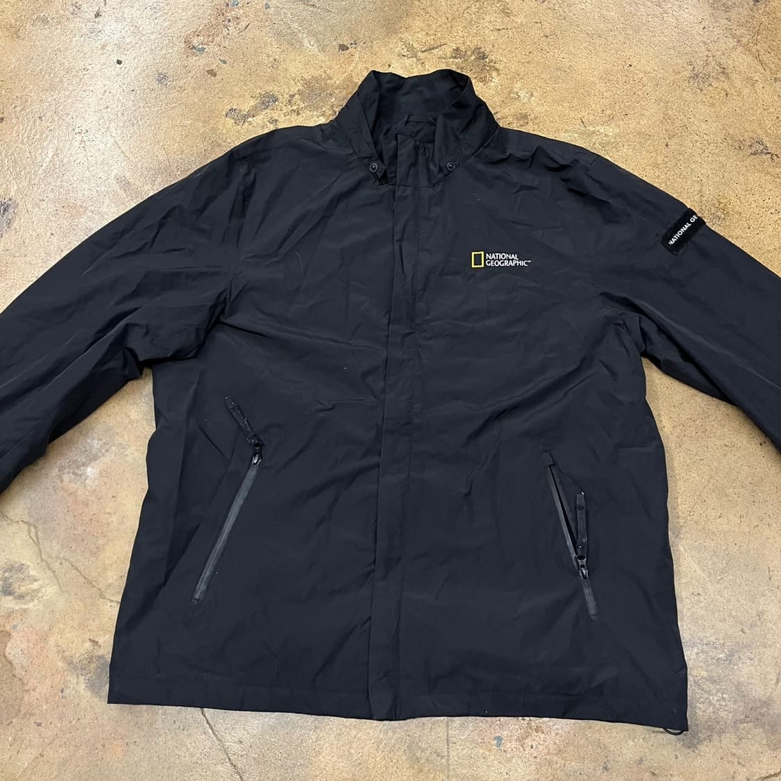 [정품/XXXL] 내셔널지오그래픽 블랙 바람막이 자켓 b18 상품이미지3