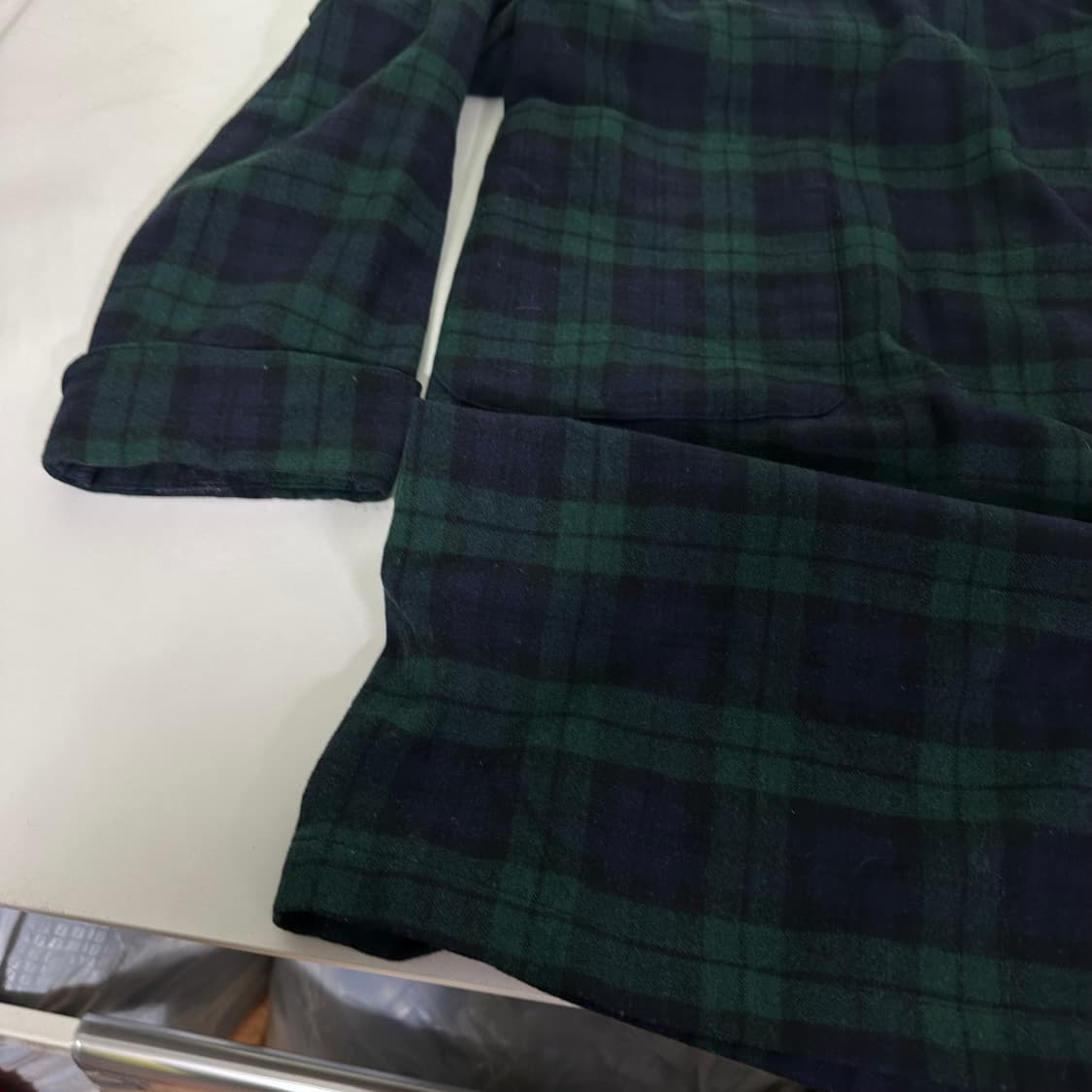 S-M 95 펜들턴 카라넥 노바체크 로브가운 상품이미지4