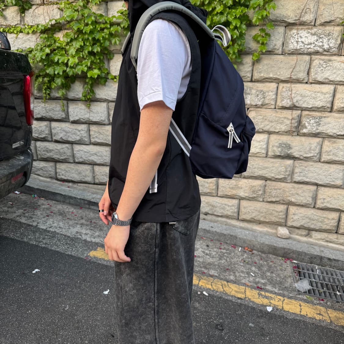 이스트팩 백팩 네이비 상품이미지2
