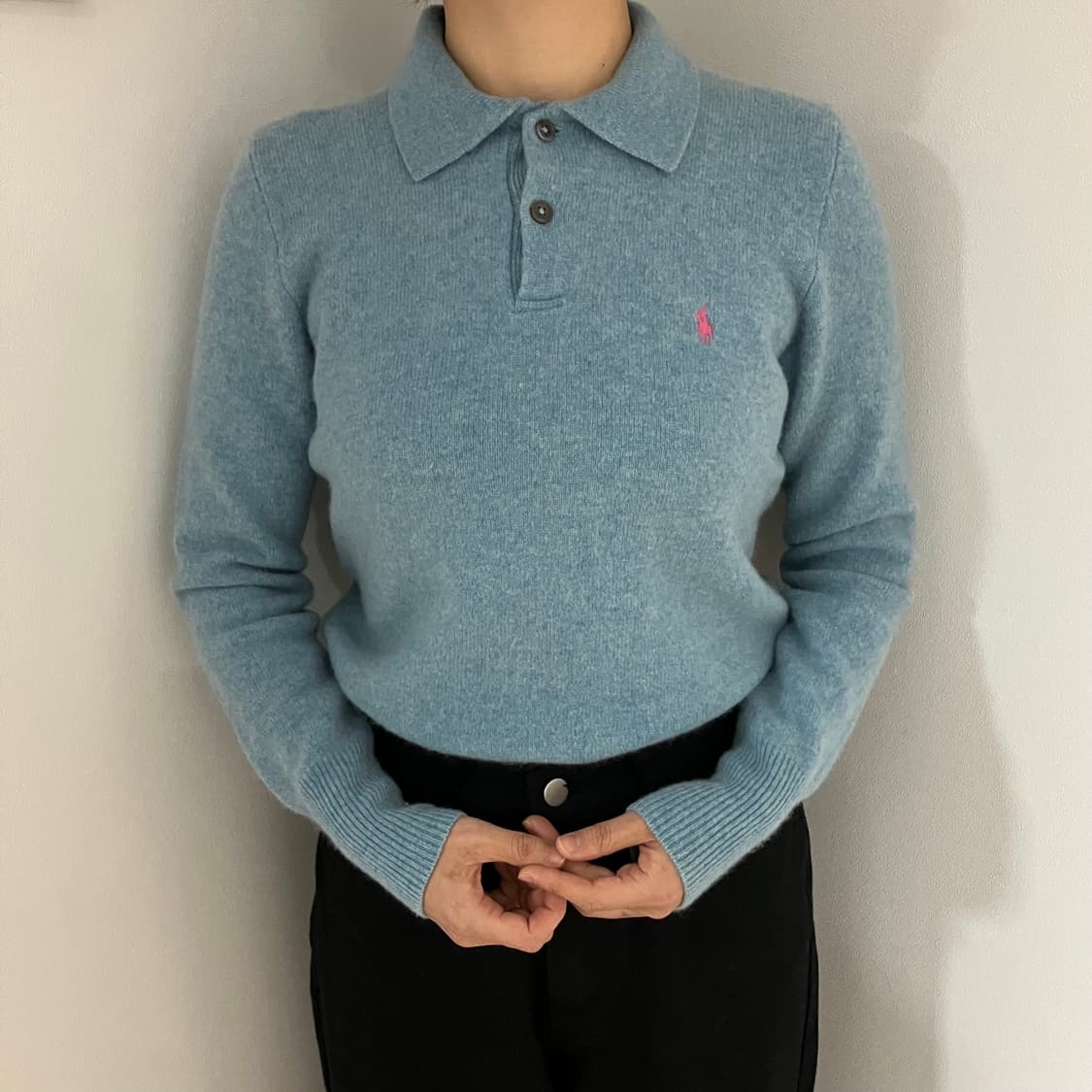 폴로 랄프로렌 램스울 니트 스카이 상품이미지1