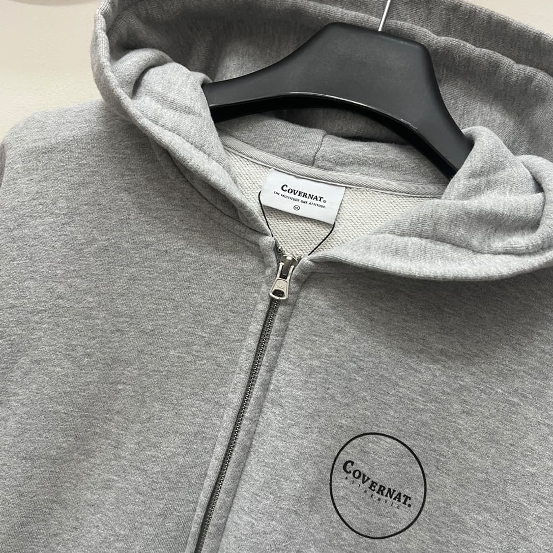 커버낫 백로고 후드 집업 XL 상품이미지4