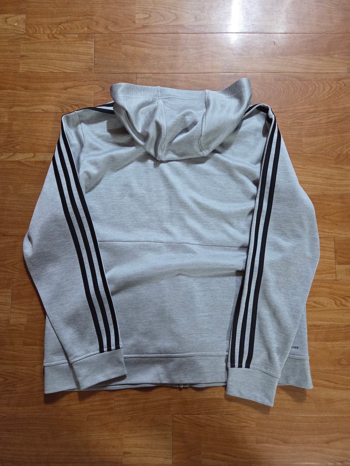 빅사이즈.2XL 아디다스 테크 후드집업.그레이 상품이미지2