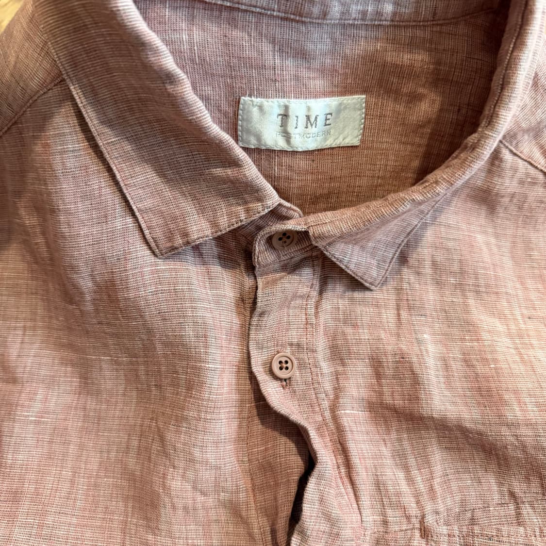 타임 버건디 린넨 셔츠  상품이미지2
