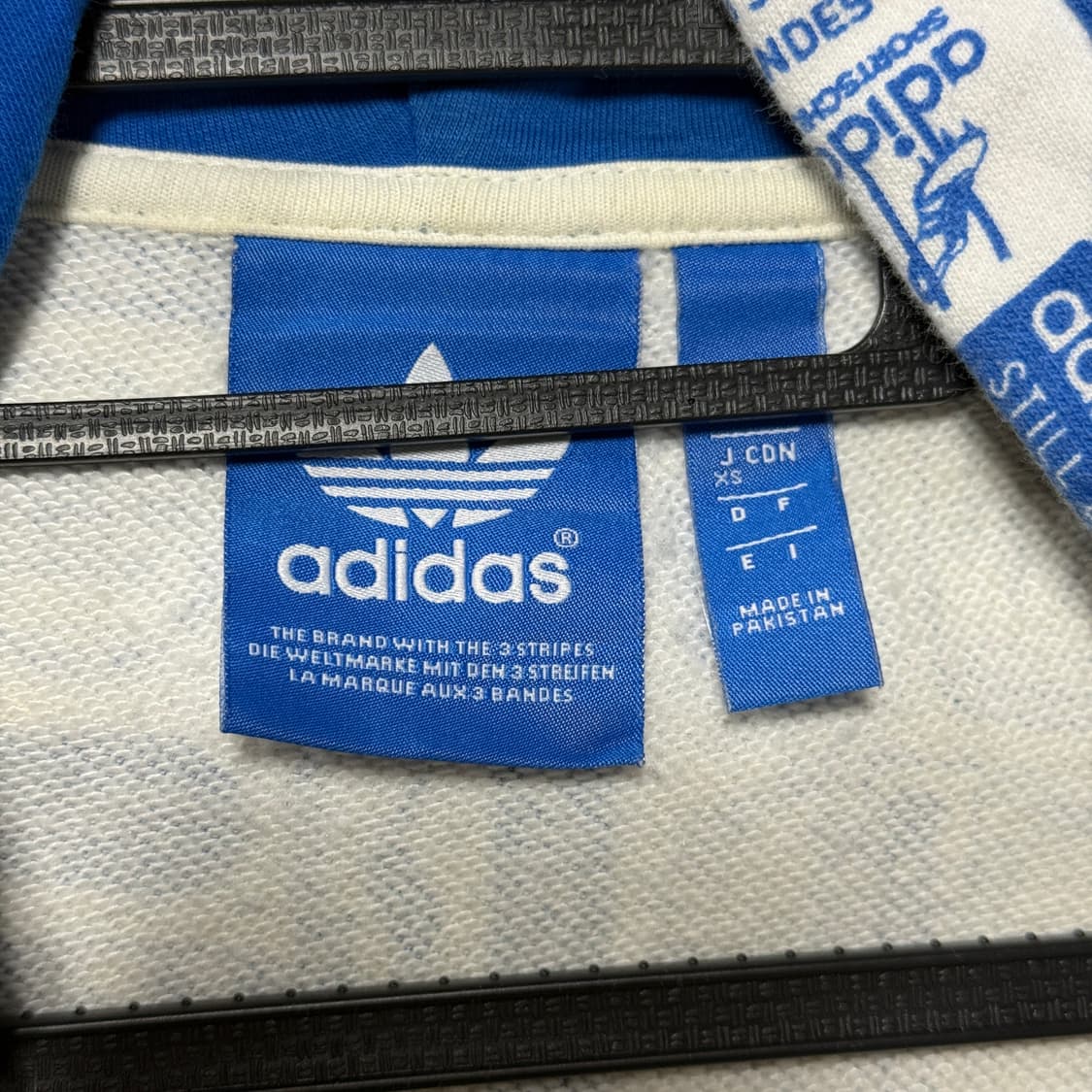 아디다스 로고 풀 패턴 딱붙핏 삼선 집업 후디 상품이미지5