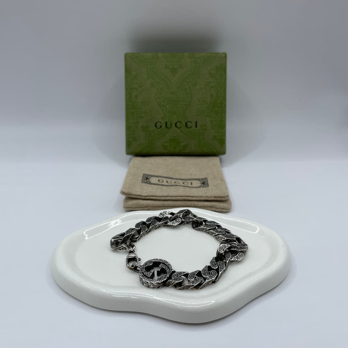 구찌 팔찌 18호 인터로킹G 체인 브레이슬릿 상품이미지1