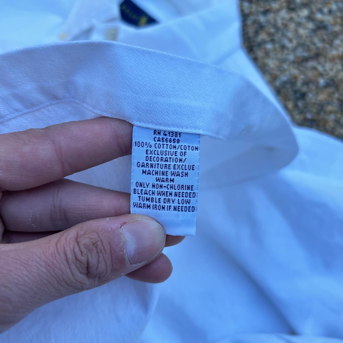 폴로(POLO RalphLauren) 화이트 옥스퍼드 셔츠 상품이미지5