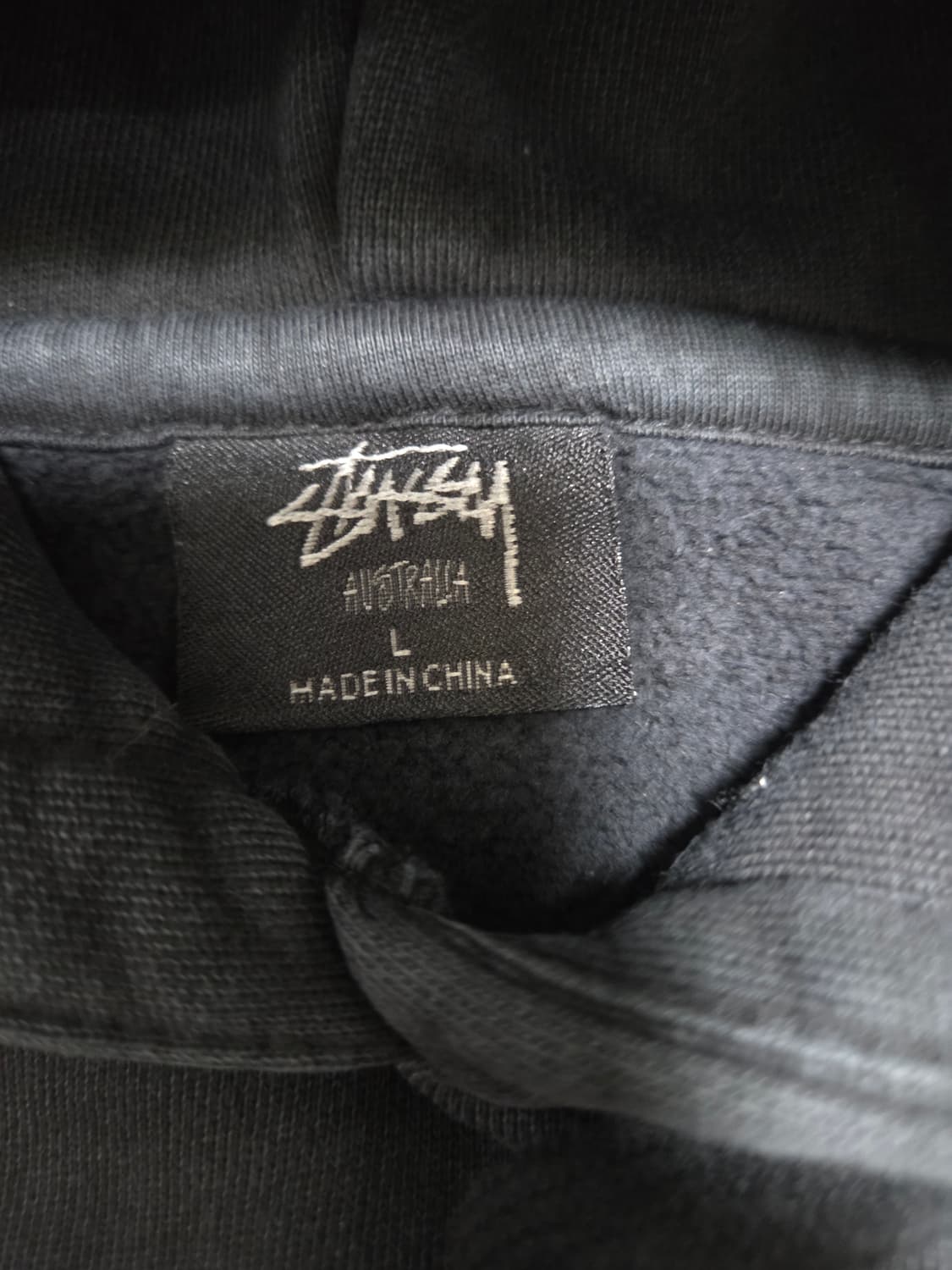 스투시 베이직 블랙 후드티 상품이미지5