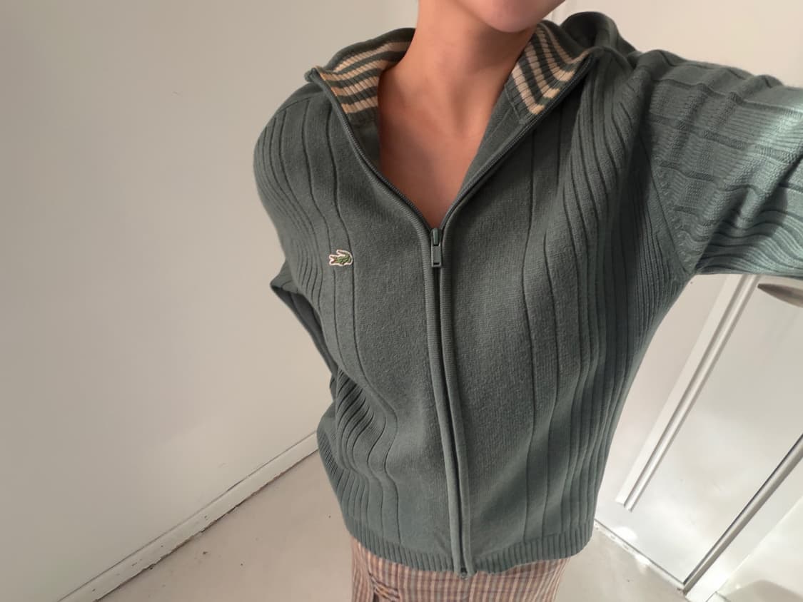라코스테 풀집업 니트 가디건 상품이미지2