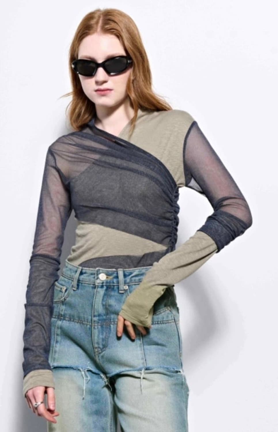 Kimzisu 시스루 탑 상품이미지1