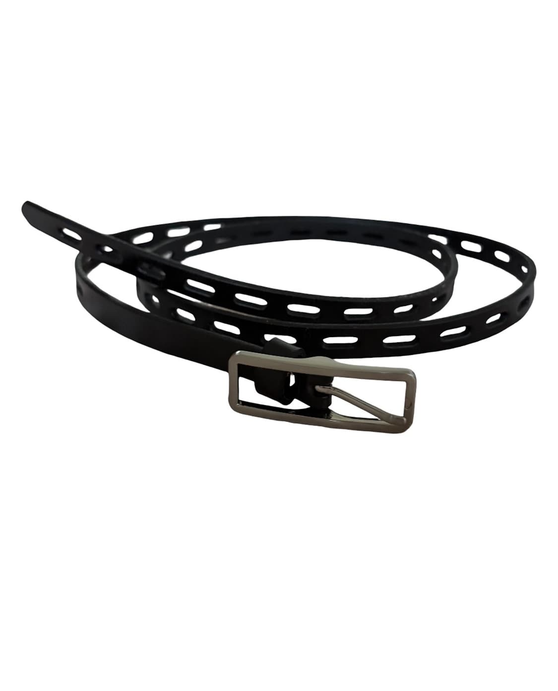 black thin leather belt 상품이미지1