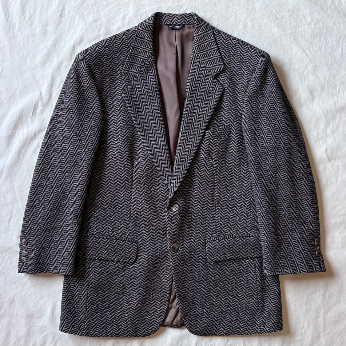 [100] 80s USA ORVIS 울 헤링본 트위드 2B 스포츠자켓 상품이미지1