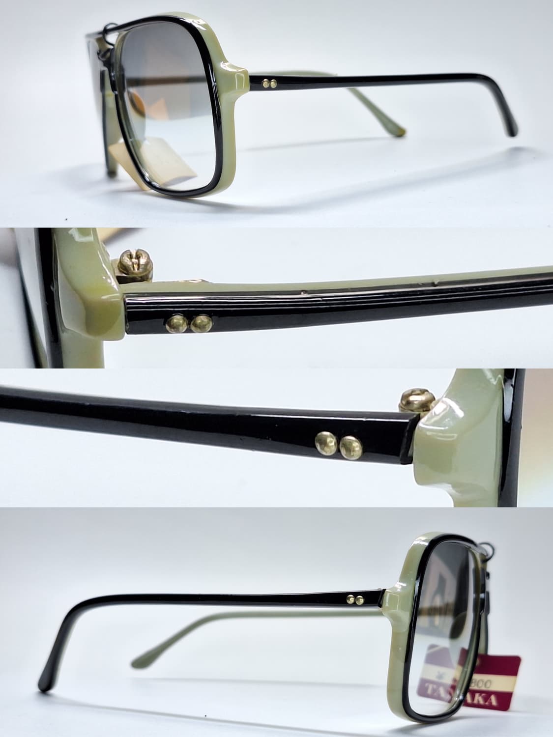 80s 일본제 빈티지 데드스톡 미사용/투브릿지 리벳 선글라스 클래식 상품이미지3