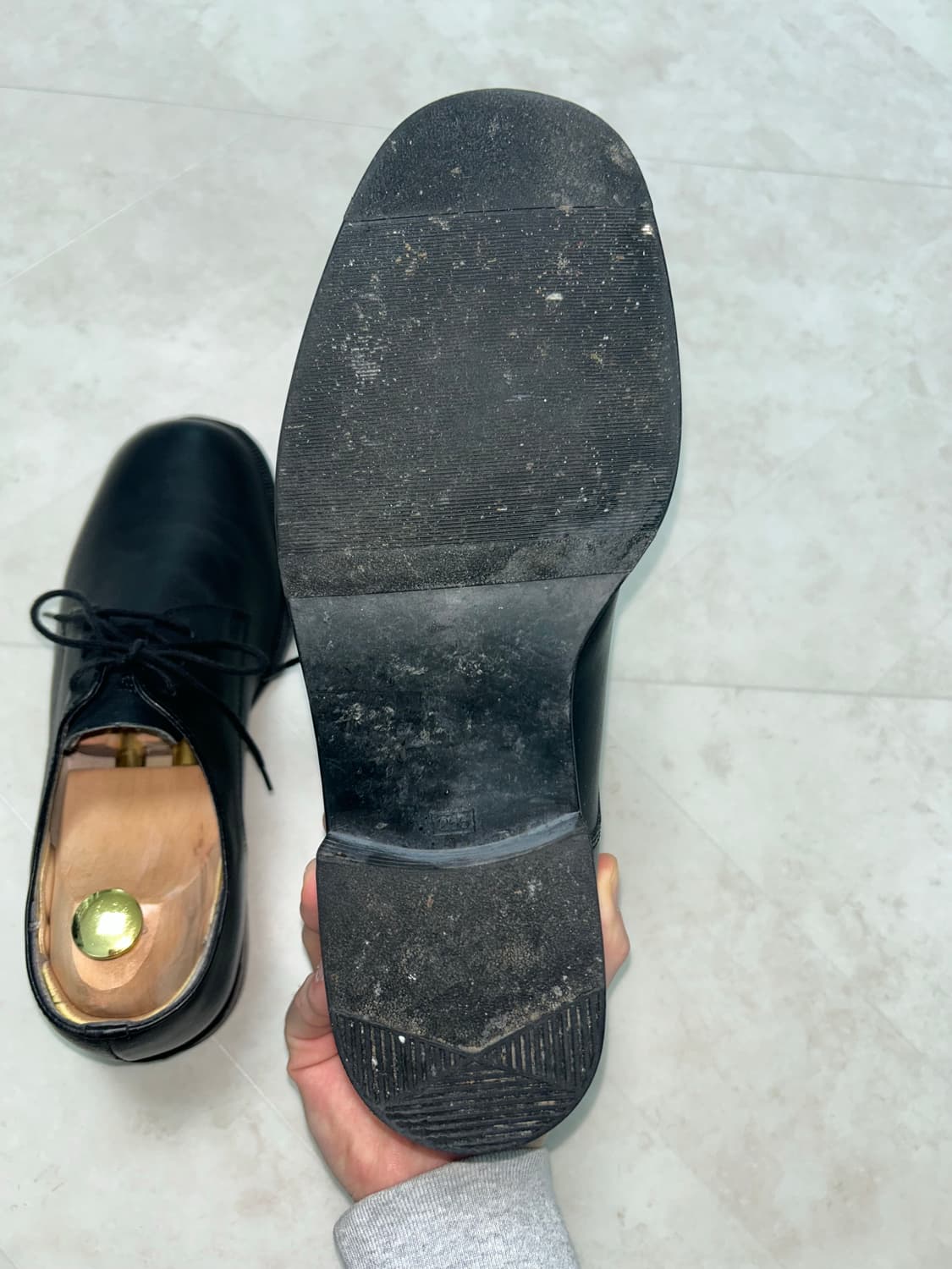 255 독일군 가죽 단화 서비스 슈즈 상품이미지7