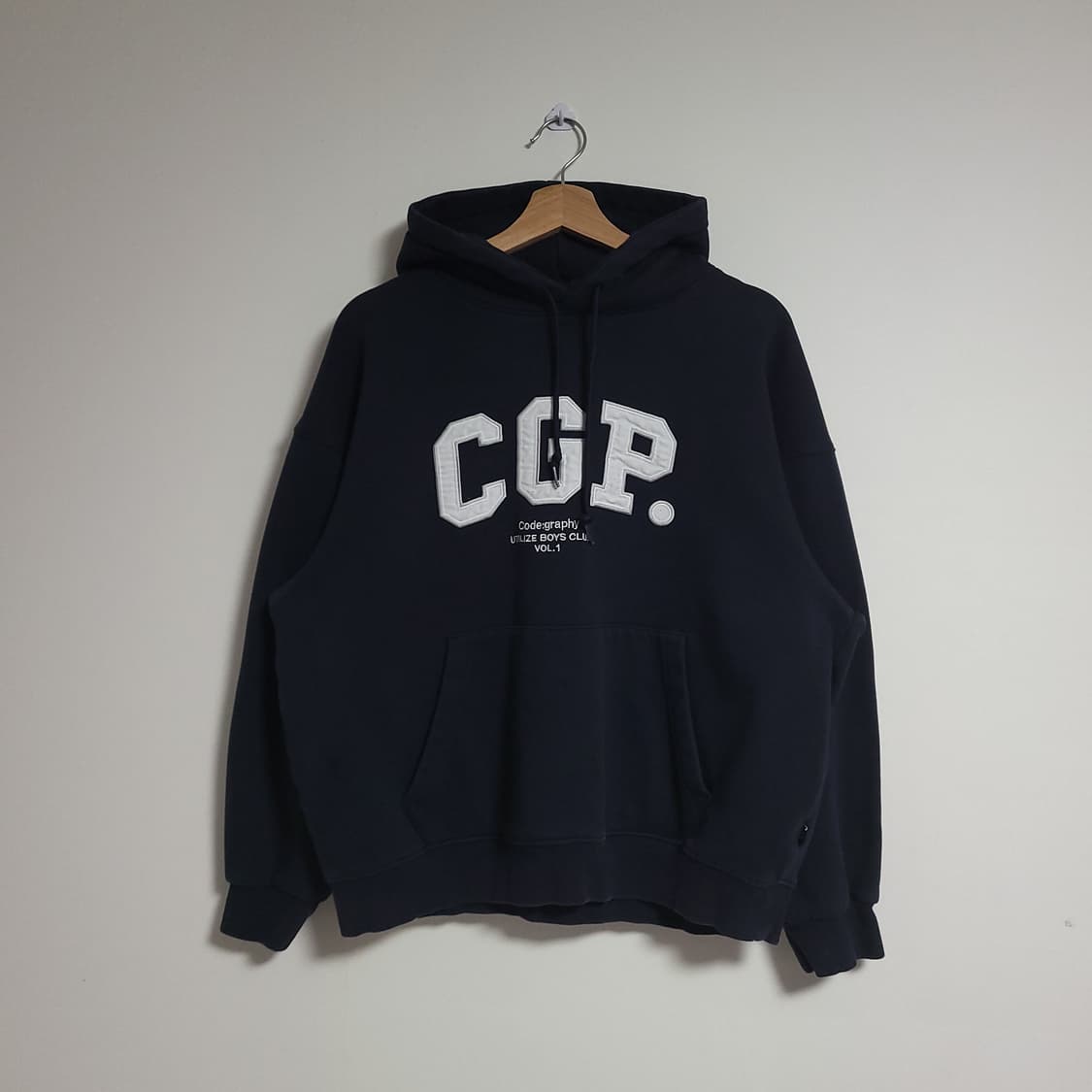 (M) 코드그래피 CGP 네이비 후드티 상품이미지1