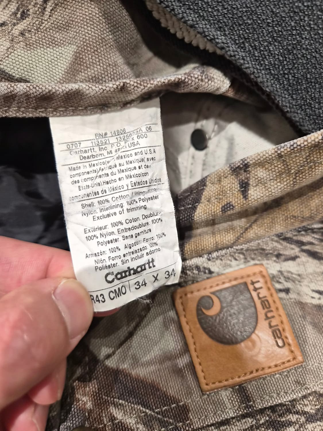 Carhartt 칼하트 카모 오버롤(멜빵바지) 상품이미지6