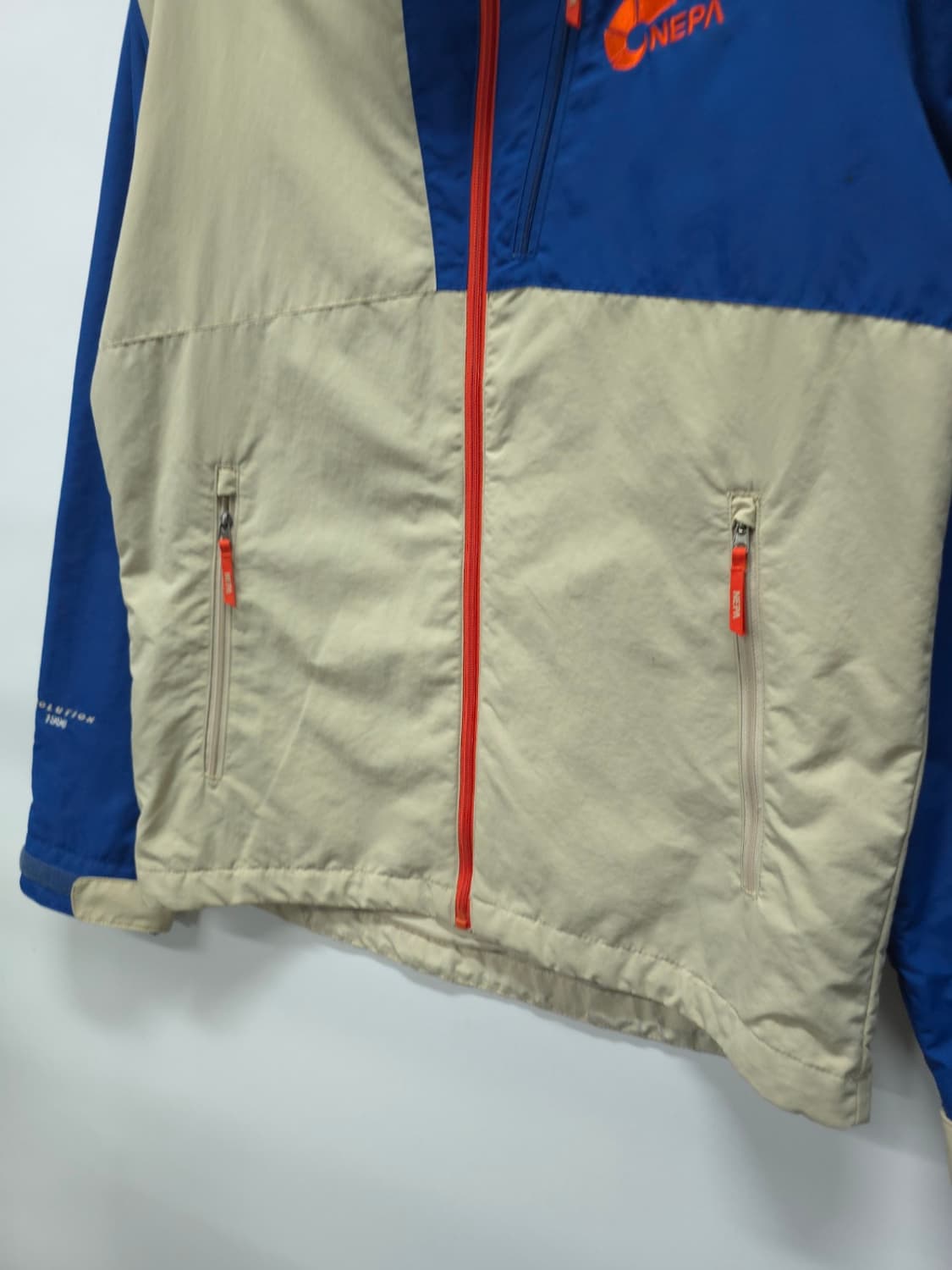 네파 여성 배색 바람막이 자켓 - 블루&베이지 (90사이즈) 상품이미지3