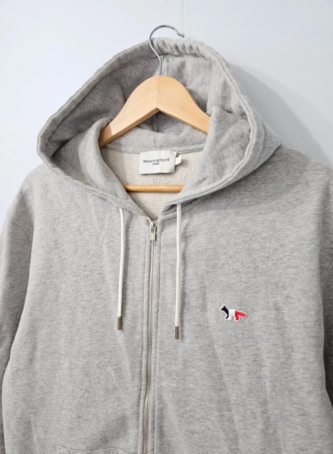 메종키츠네 신형 트리컬러 폭스 후드집업 가디건 105 상품이미지3