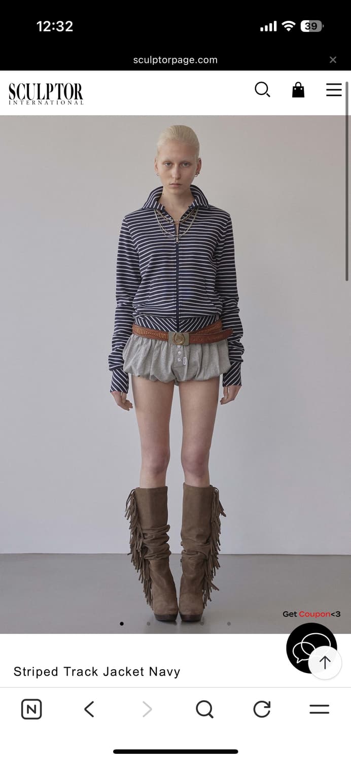 sculptor Striped Track Jacket Navy 상품이미지1