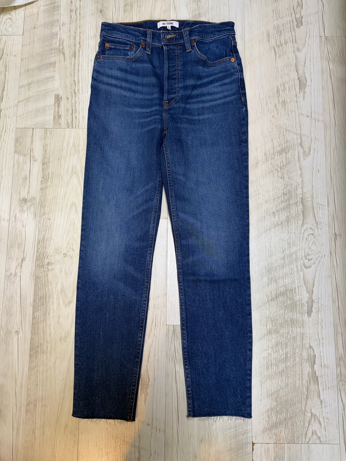 [27] 리던 RE/DONE 데님 청바지 새상품 진청 상품이미지1