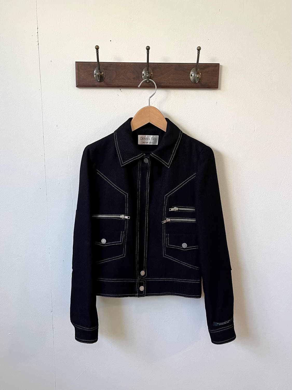 DONNA SUI 스티치 바이커 자켓 상품이미지2