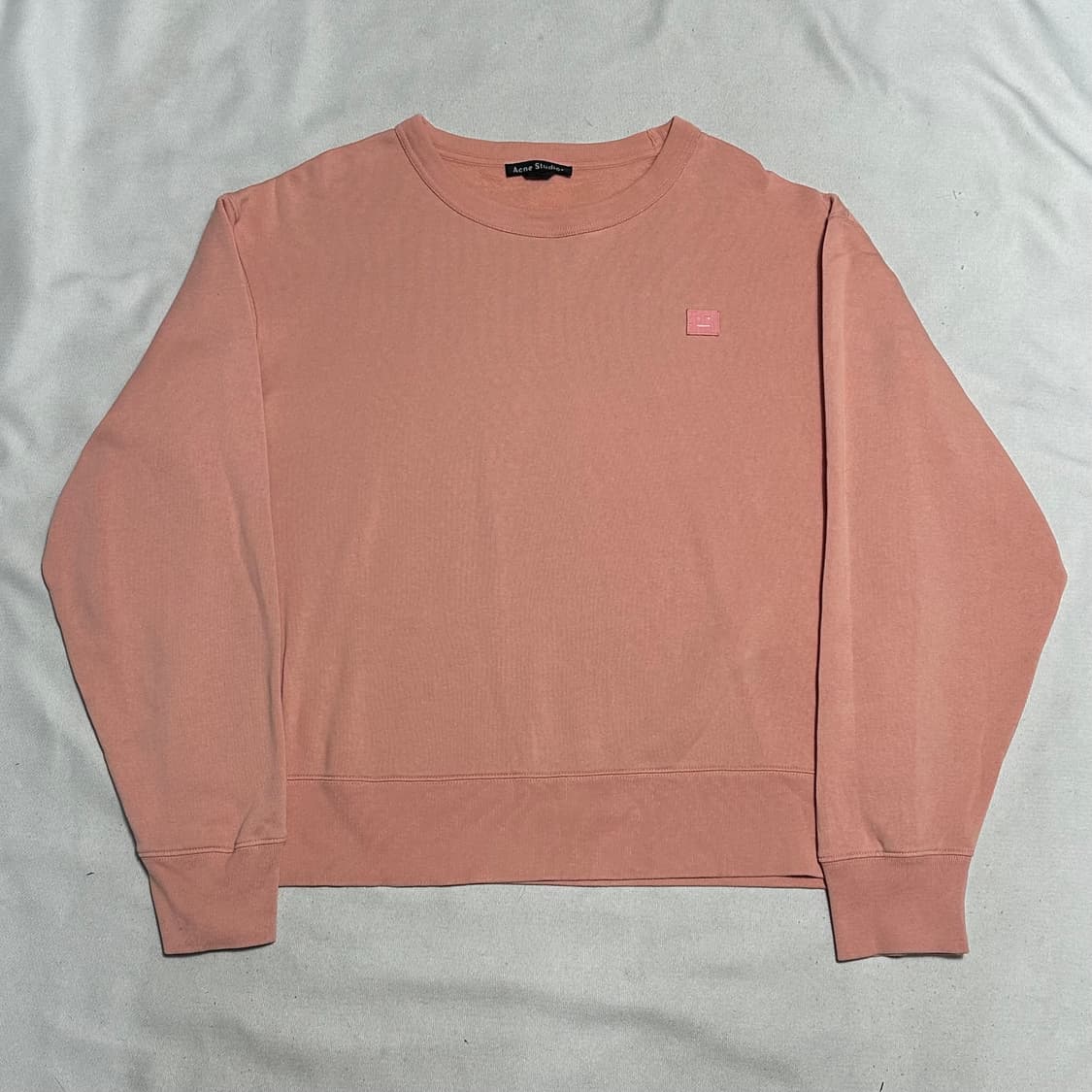 XL 아크네스튜디오 핑크 페이스로고 맨투맨 상품이미지2