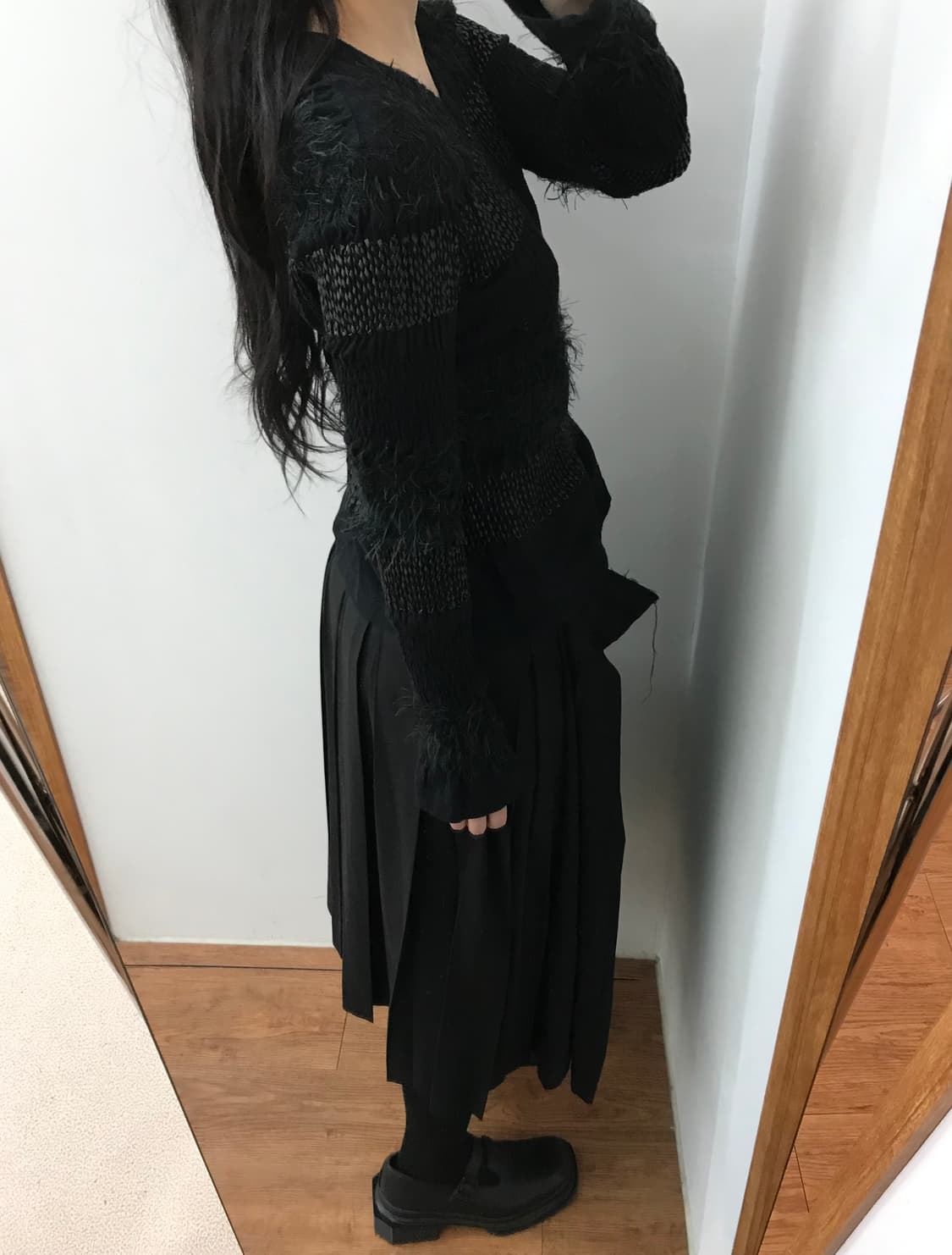noir kei ninomiya sawing shirring knit 상품이미지5