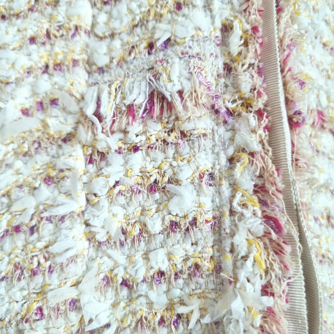 MICHAA 미샤 울혼방 트위드 롱자켓 (55) 상태최상/입을때 더 예쁨 상품이미지8