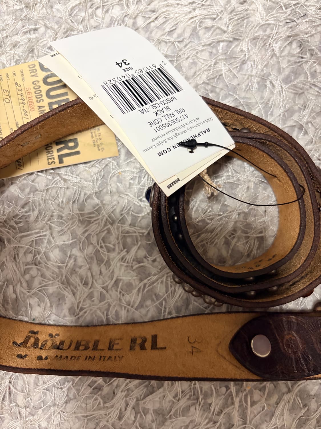 RRL 더블알엘 라스코 벨트 34 상품이미지2