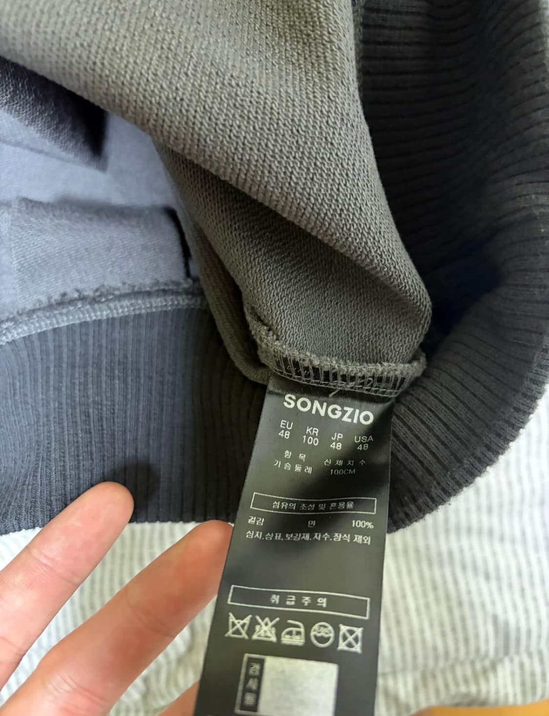 송지오옴므 셔링 후드 상품이미지2