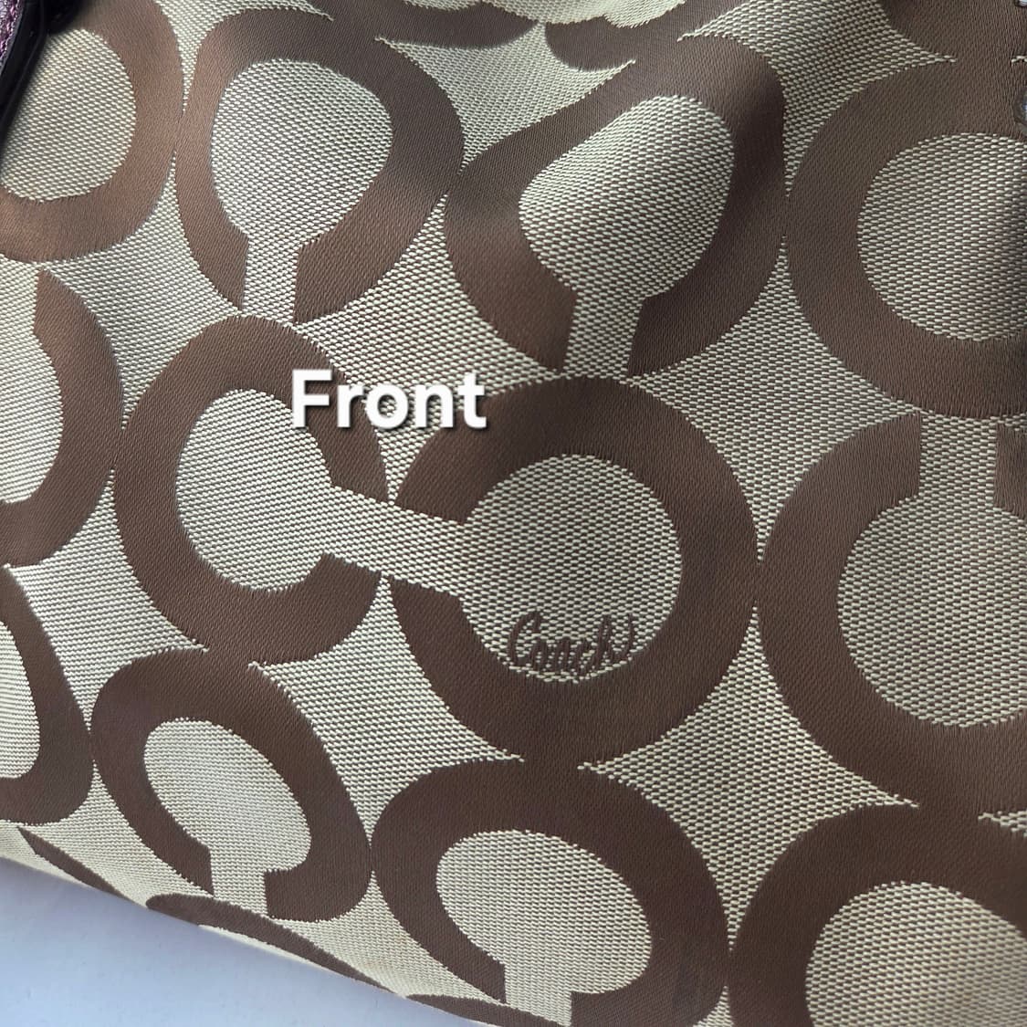 Coach Op Art Jacquard 2WAY Silver 상품이미지10