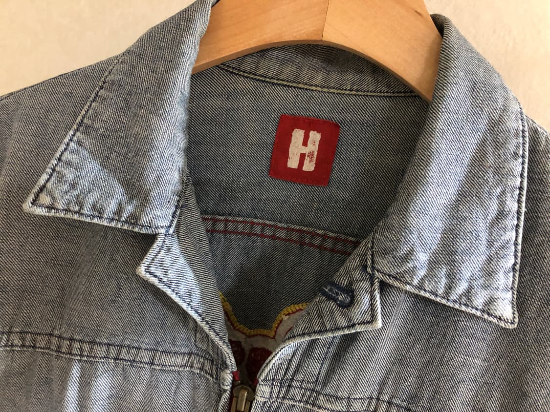 90s 히스테릭 글래머 지퍼 데님 자켓 사가라 자수 상품이미지6