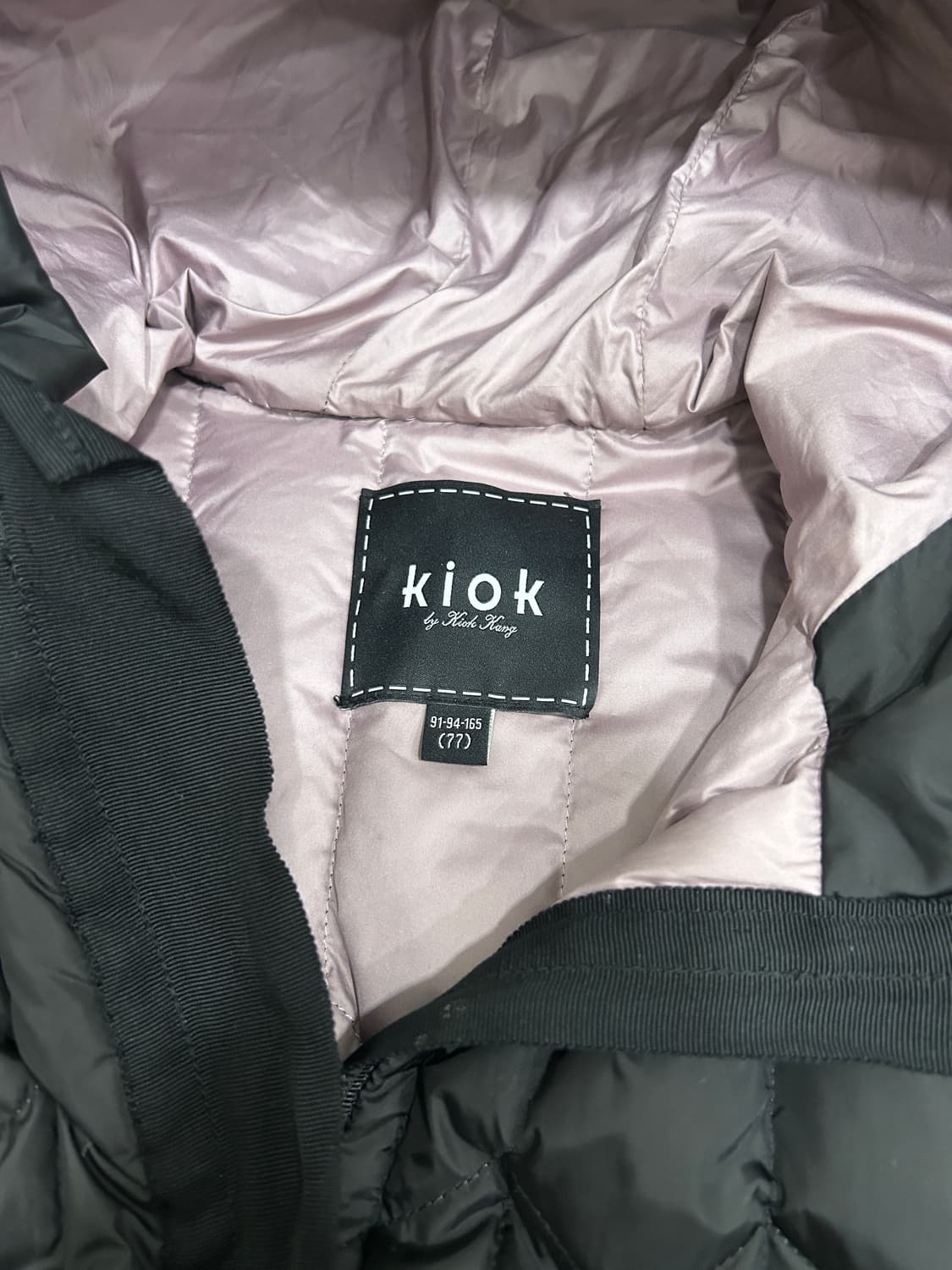 Kiok 키옥 구스다운 경량패딩 롱패딩 77 블랙 상품이미지5