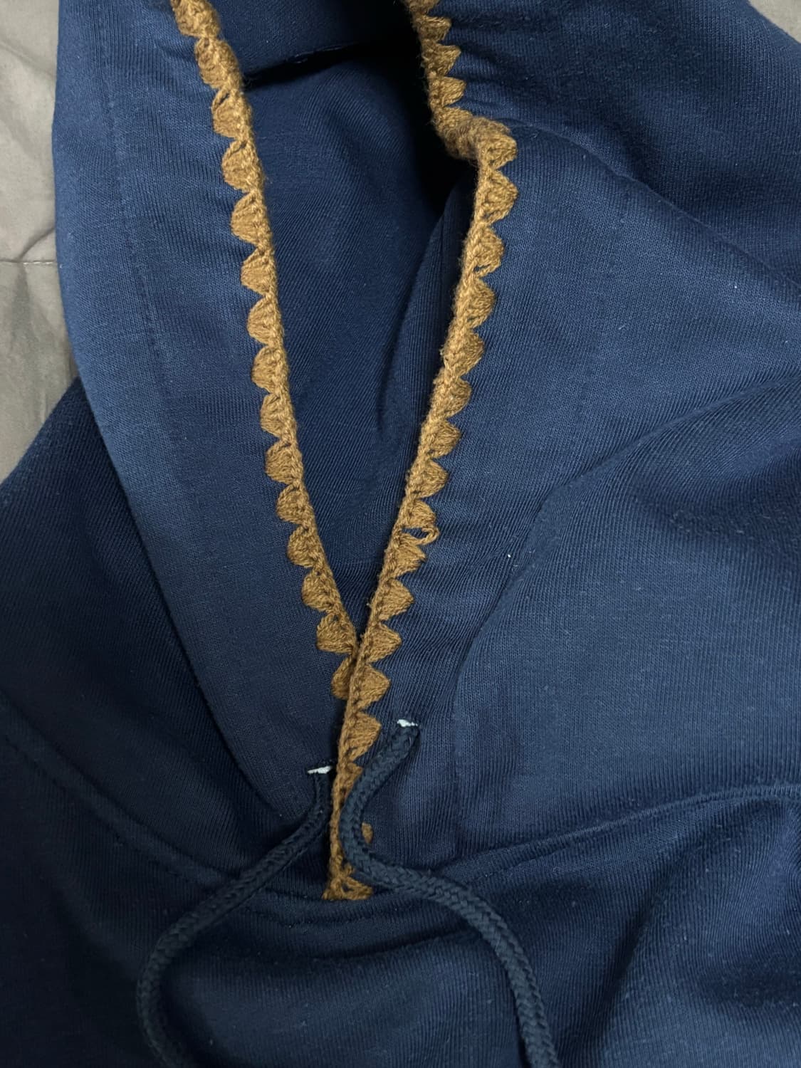 빈티지 스즈코 히피 네이비 후드티 상품이미지3