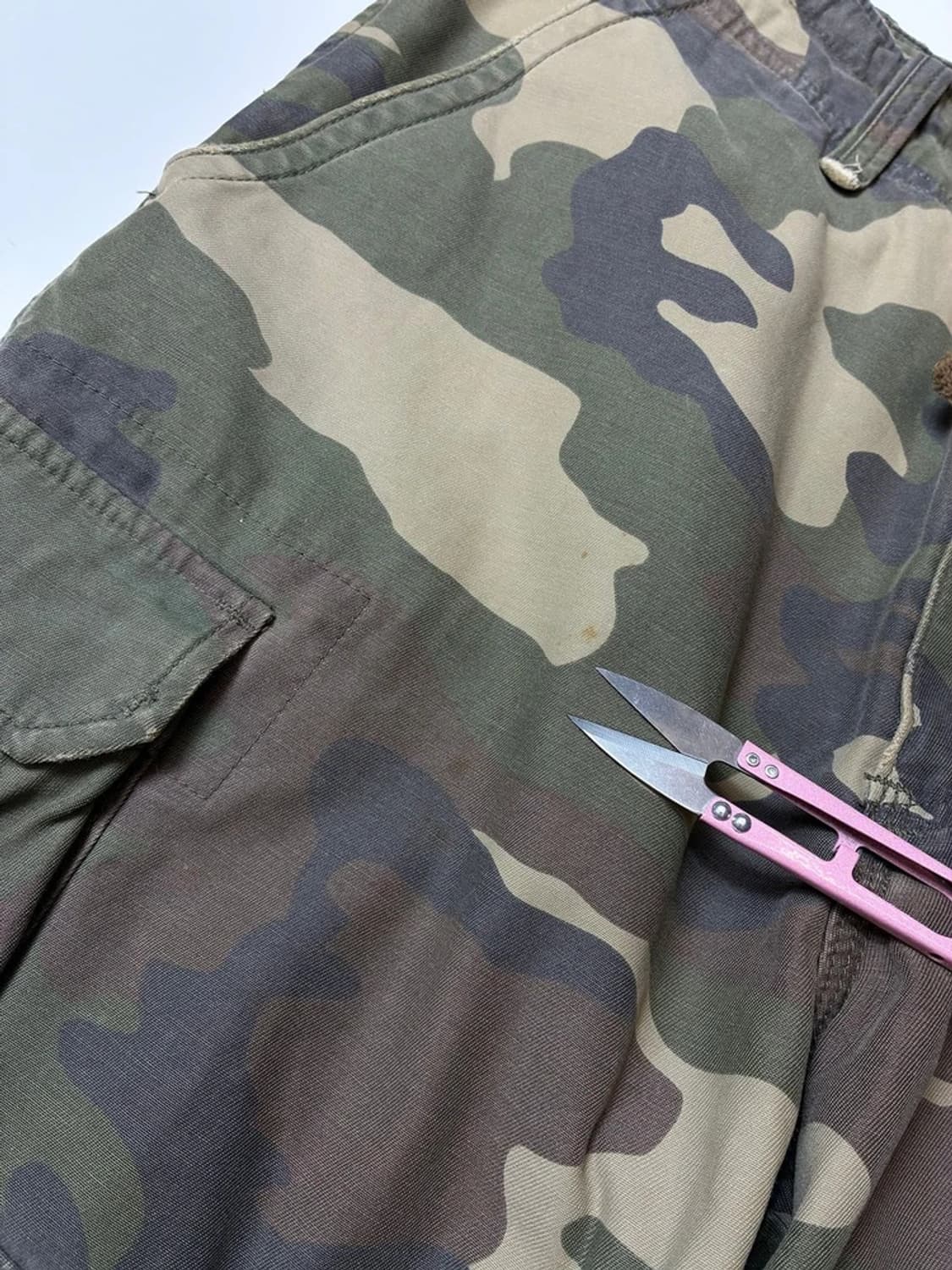 아베크롬비 앤 피치 00's 카모 패턴 카고 와이드 반바지 PN9076 상품이미지4