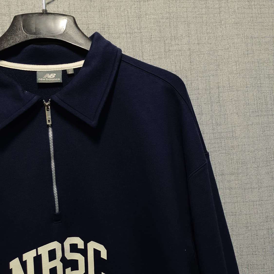 뉴발란스 남성 반집업 카라 맨투맨  상품이미지3