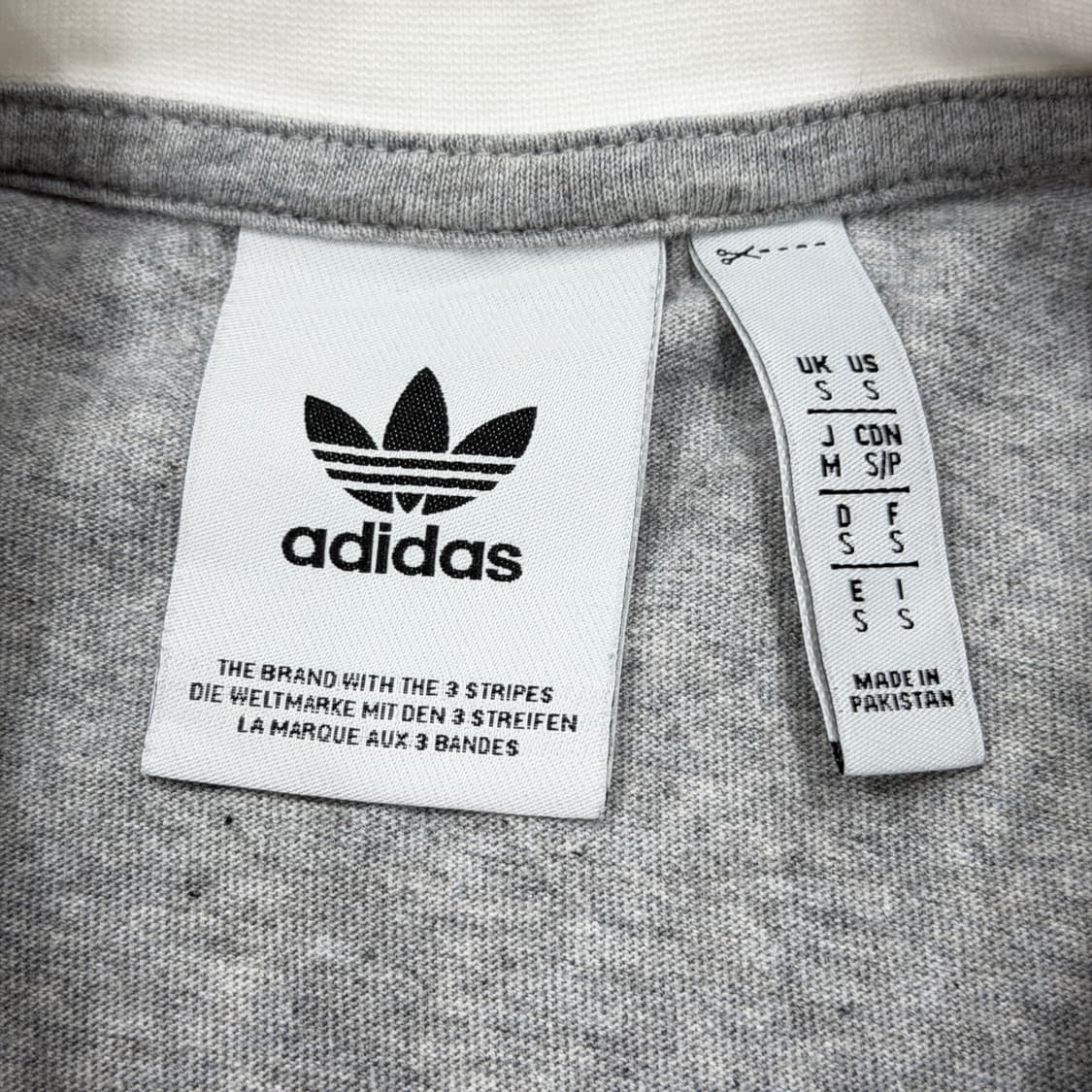 아디다스 아디컬러 클래식 3 스트라이프 롱슬리브 티셔츠 그레이 S 상품이미지4