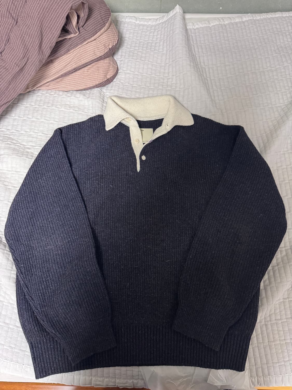 포터리 / 럭비 니트 네이비 / 3 상품이미지1