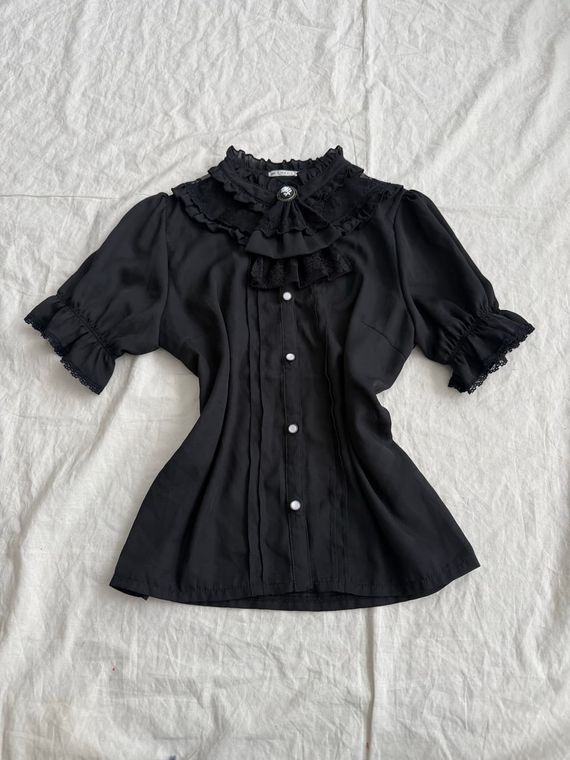 엑시즈팜 고딕 로리타 블랙 엔틱 블라우스 상품이미지1