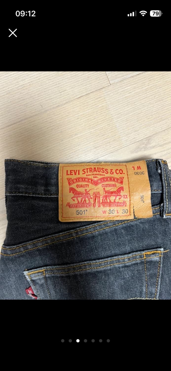 리바이스 501 30 30 버튼플라이 상품이미지3